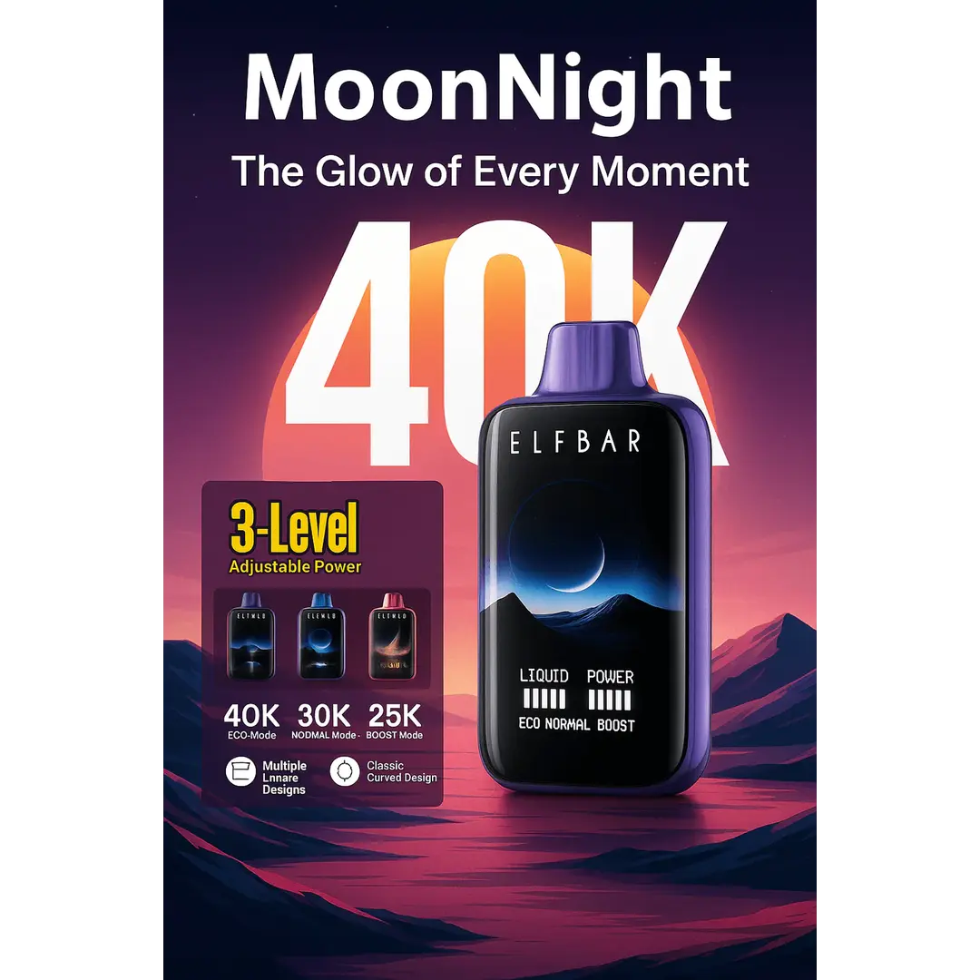 Elfbar Moon Night 40K – Mango Peach Watermelon 40000 Puffs